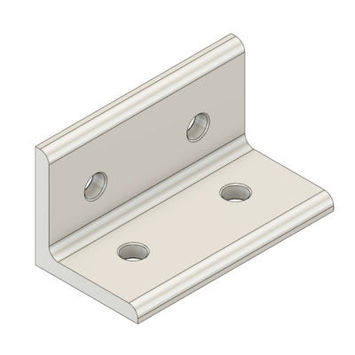 MODULAR SOLUTIONS ANGLE BRACKET&lt;br&gt;45MM TALL X 90MM WIDE W/ HARDWARE